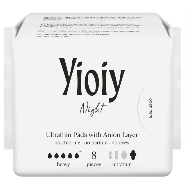 

Прокладки гигиенические Yioiy night, 8 шт