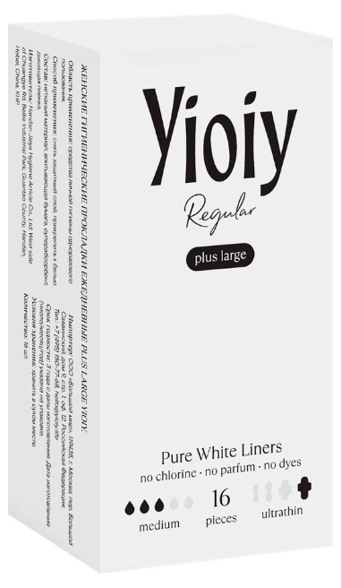 

Прокладки ежедневные Yioiy Plus Large, 16 шт