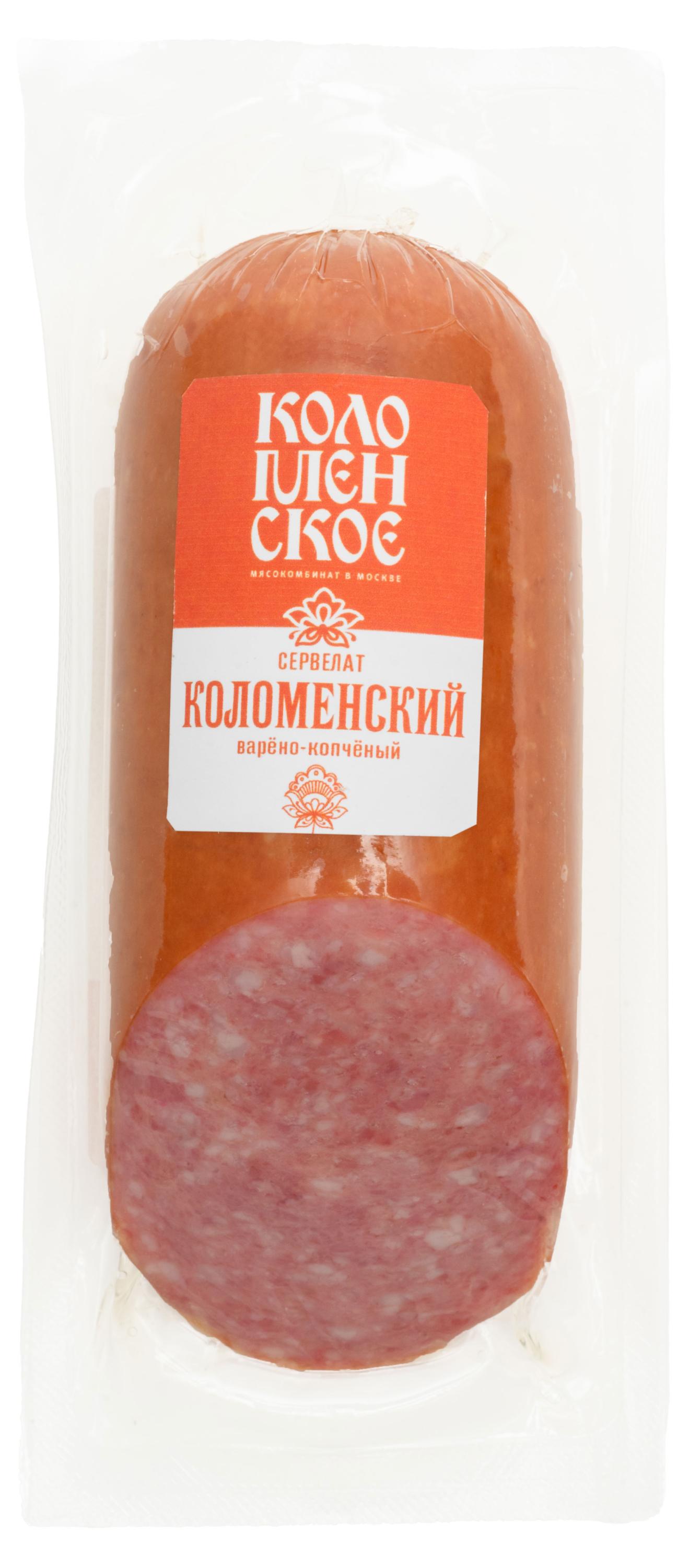 

Колбаса варено-копченая Коломенское Сервелат Коломенский, 300 г