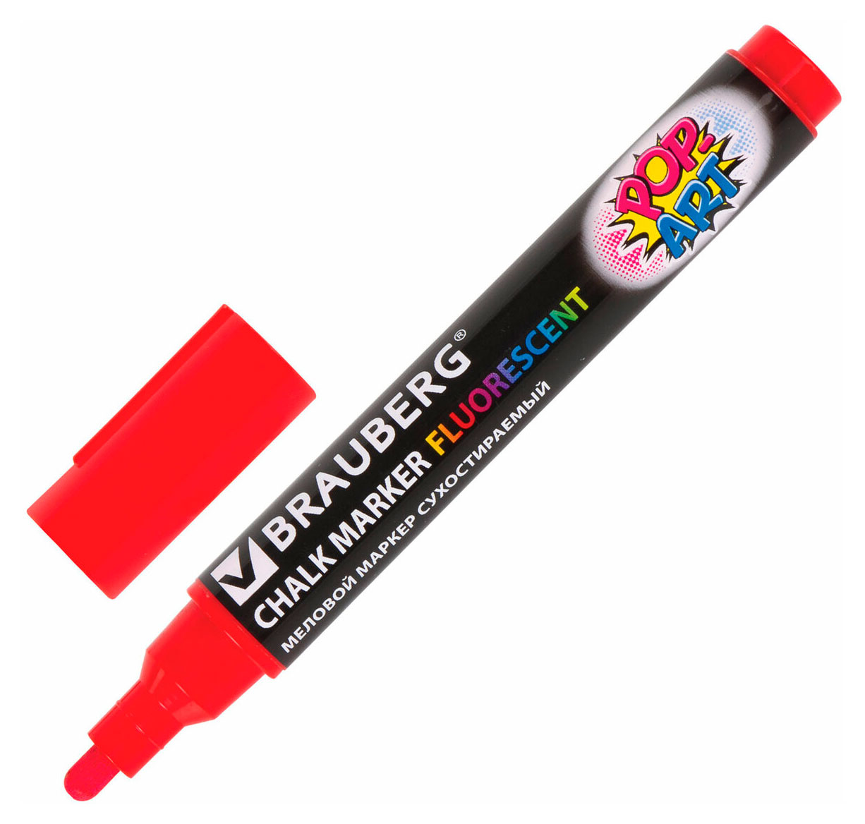 

Маркер меловой BRAUBERG POP-ART красный 5 мм