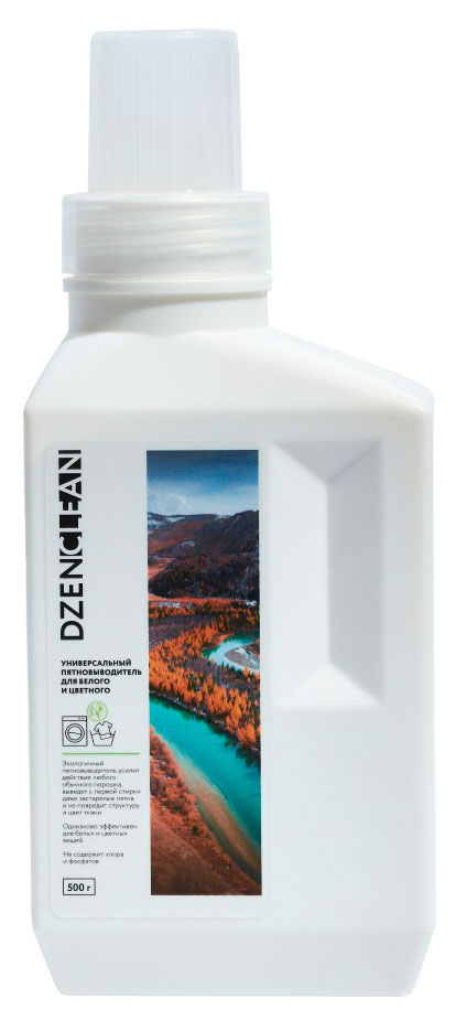 

Пятновыводитель DzenClean Универсальный для цветного и белого белья, 950 г