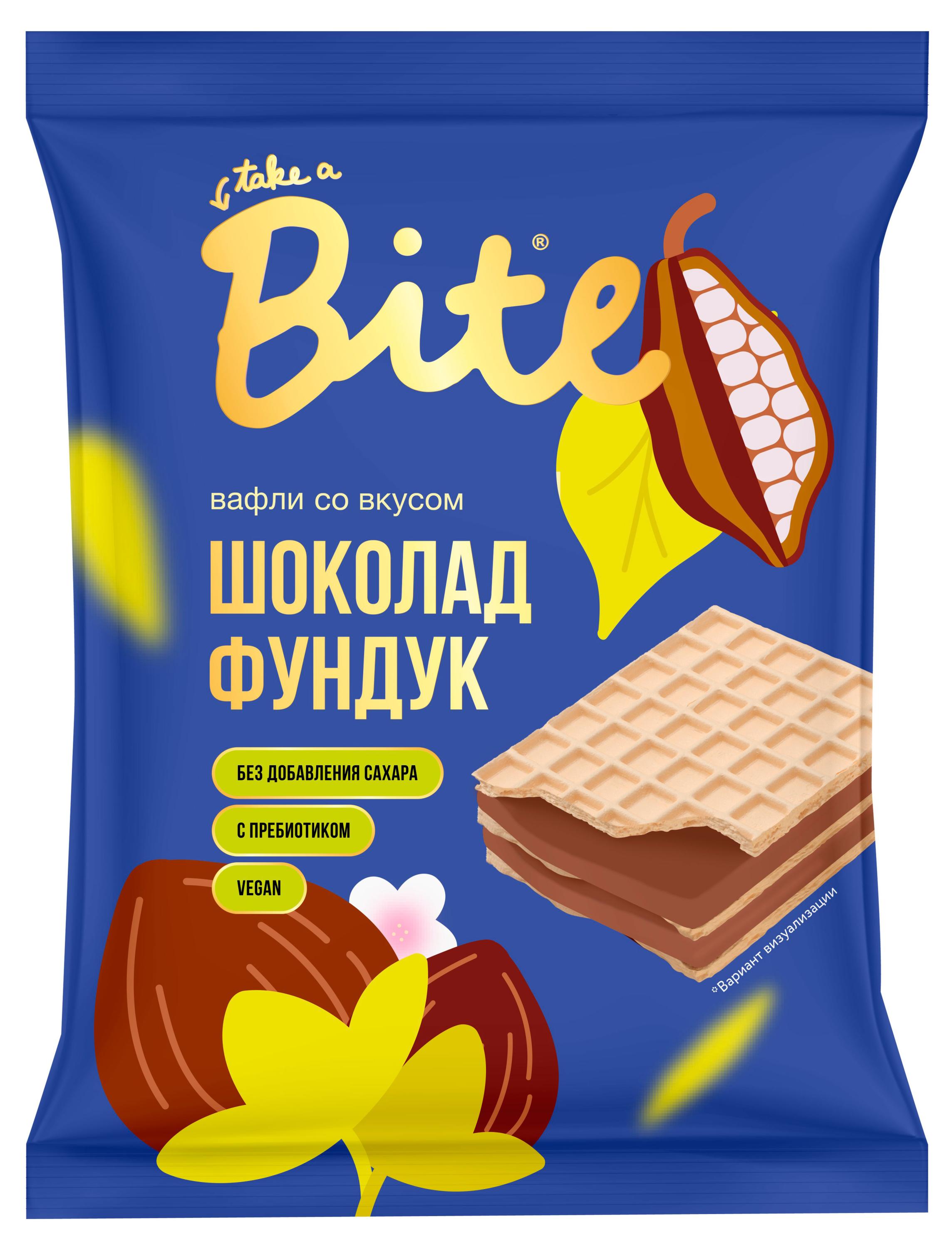 

Вафли Take a Bite Шоколад фундук без сахара, 30 г