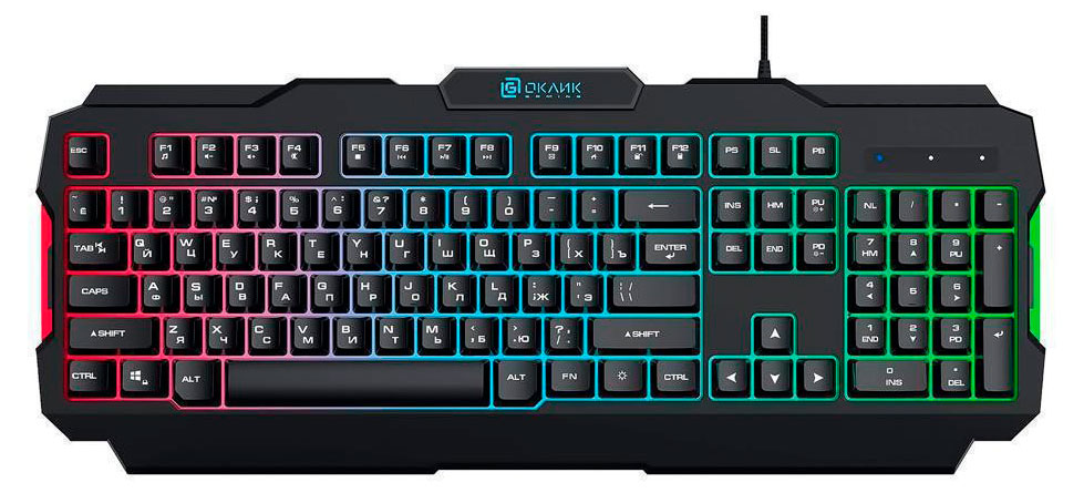 

Клавиатура Оклик 757G HW2 черный USB for gamer