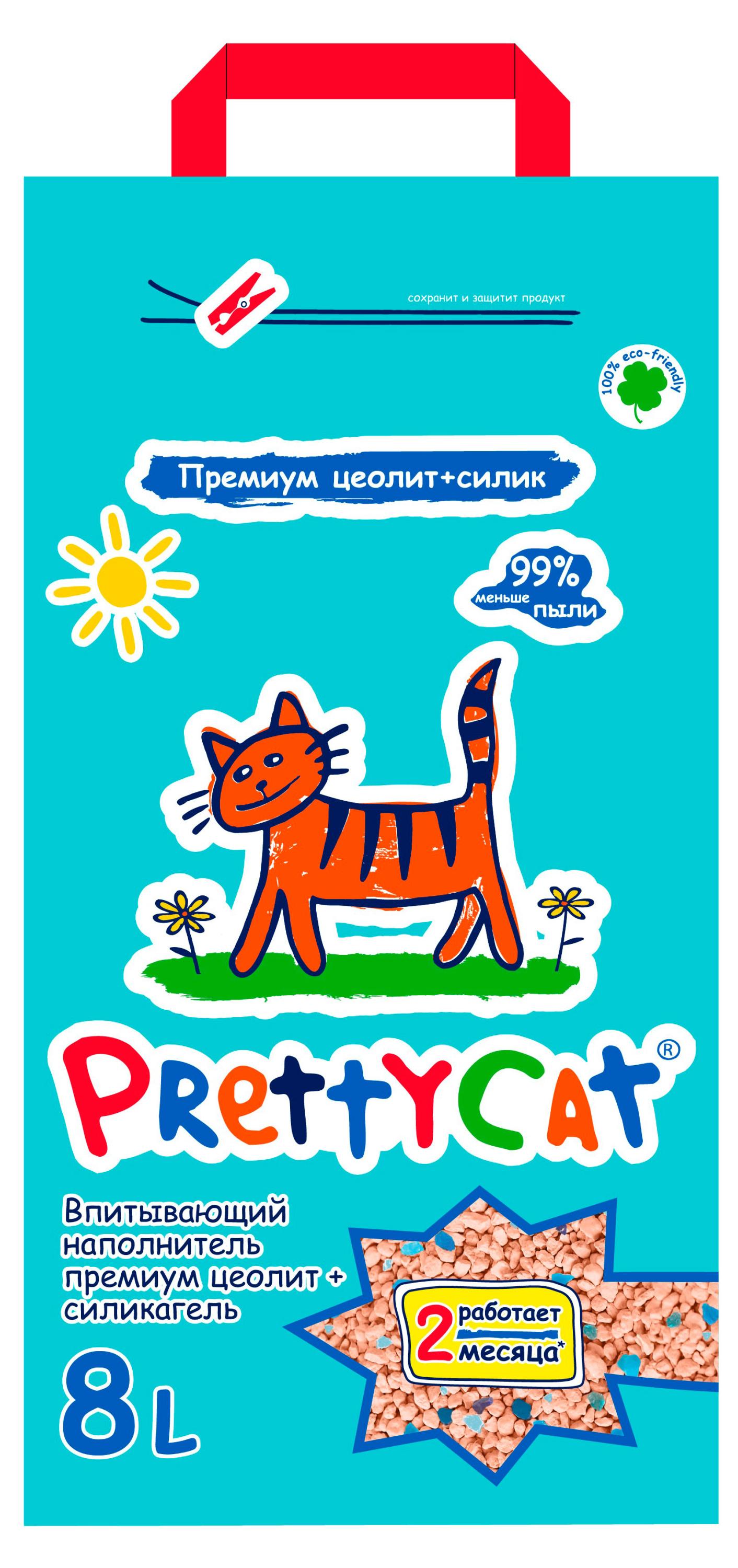 

Наполнитель для кошачьего туалета PrettyCat Premium, 8 л