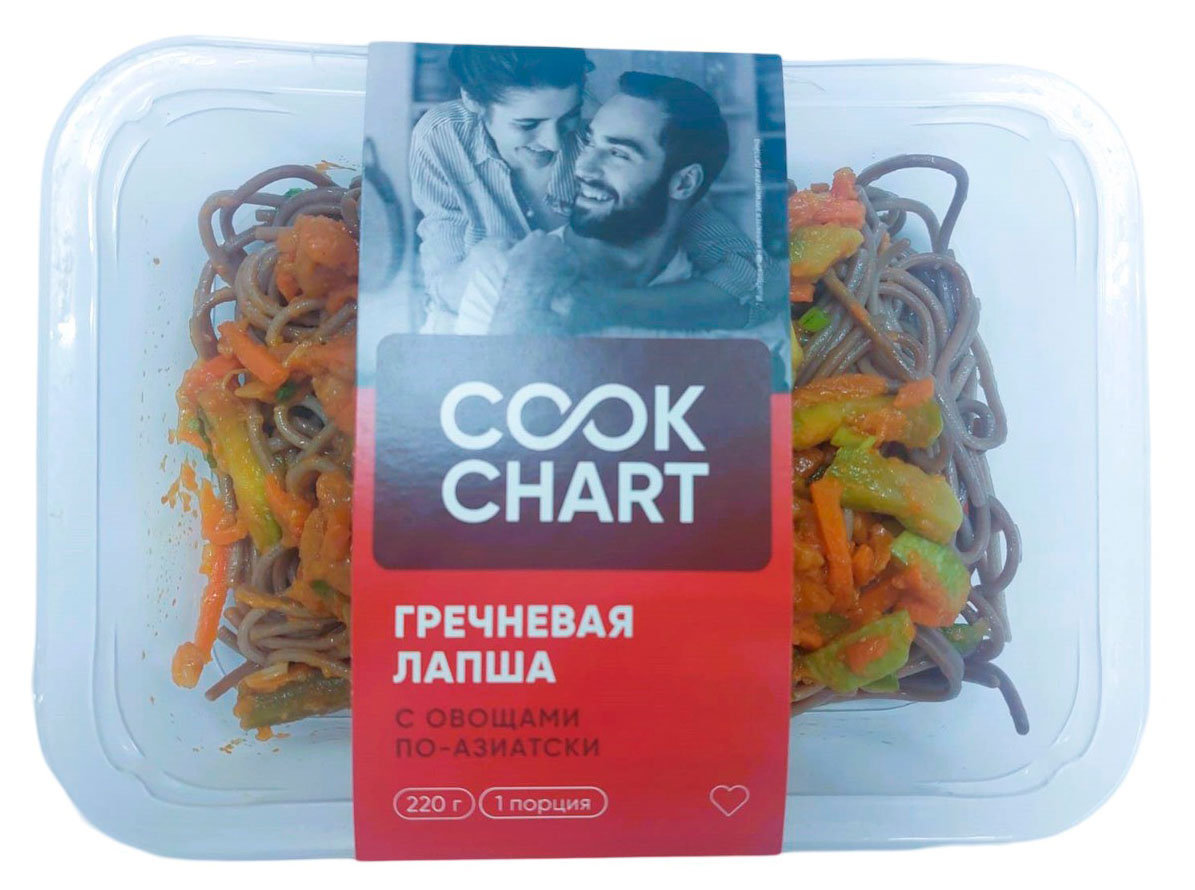 

Лапша гречневая Cook Chart По-азиатски с овощами, 220 г