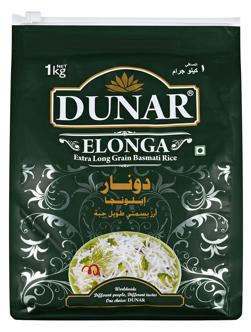 

Рис длиннозерный Dunar Басмати Элонга, 1 кг