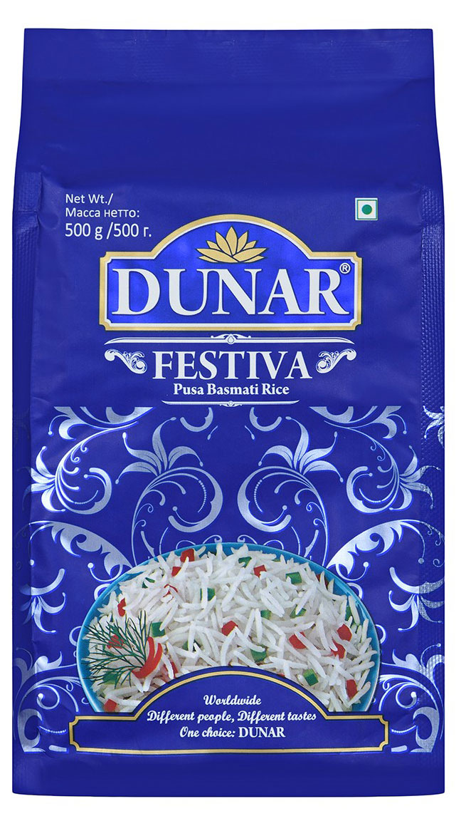 

Рис длиннозерный Dunar Басмати Фест, 500 г