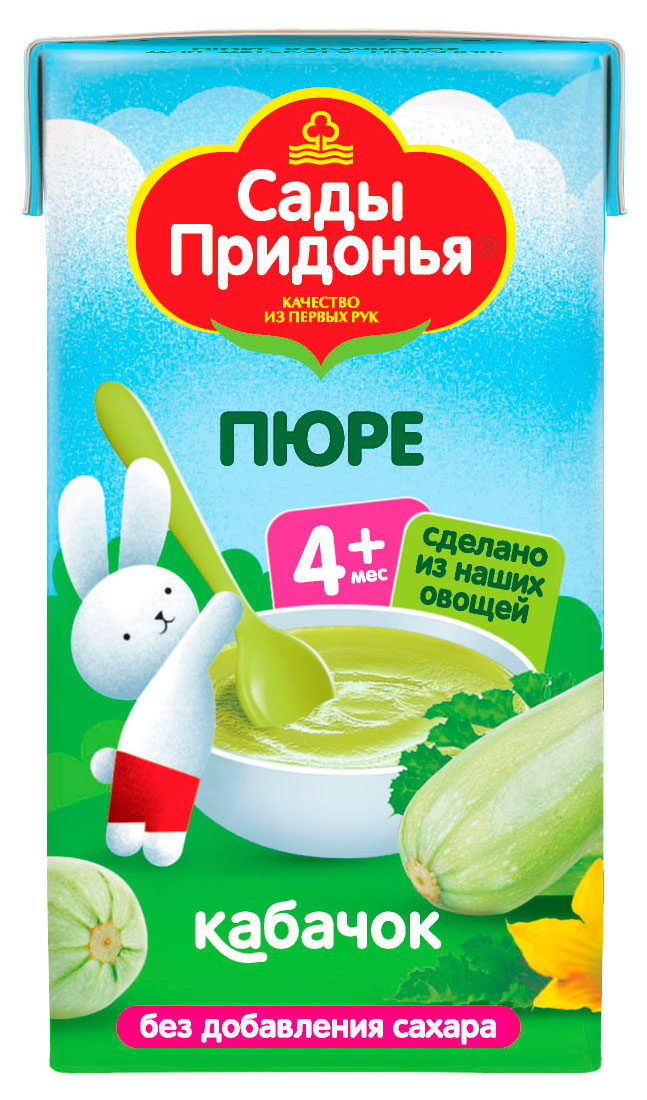 

Пюре Сады Придонья кабачковое с 4 мес., 125 г