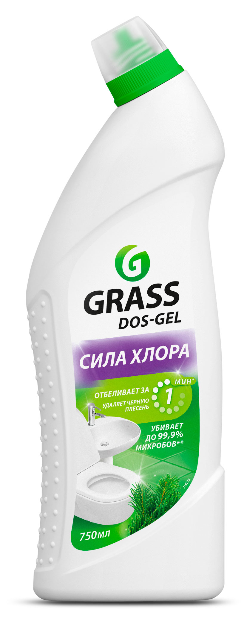 

Grass Чистящий гель дезинфицирующий для ванны и туалета Dos-Gel, 750 мл