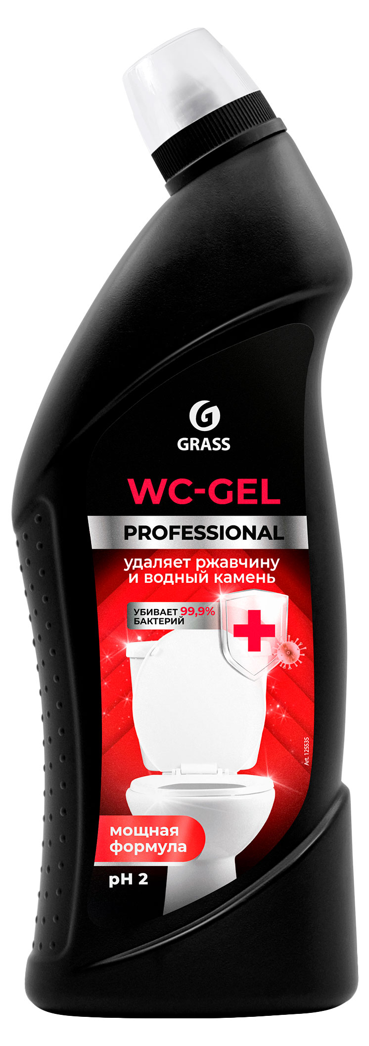 

Чистящее средство для сантехники Grass WC-gel Professional от ржавчины, 750 мл