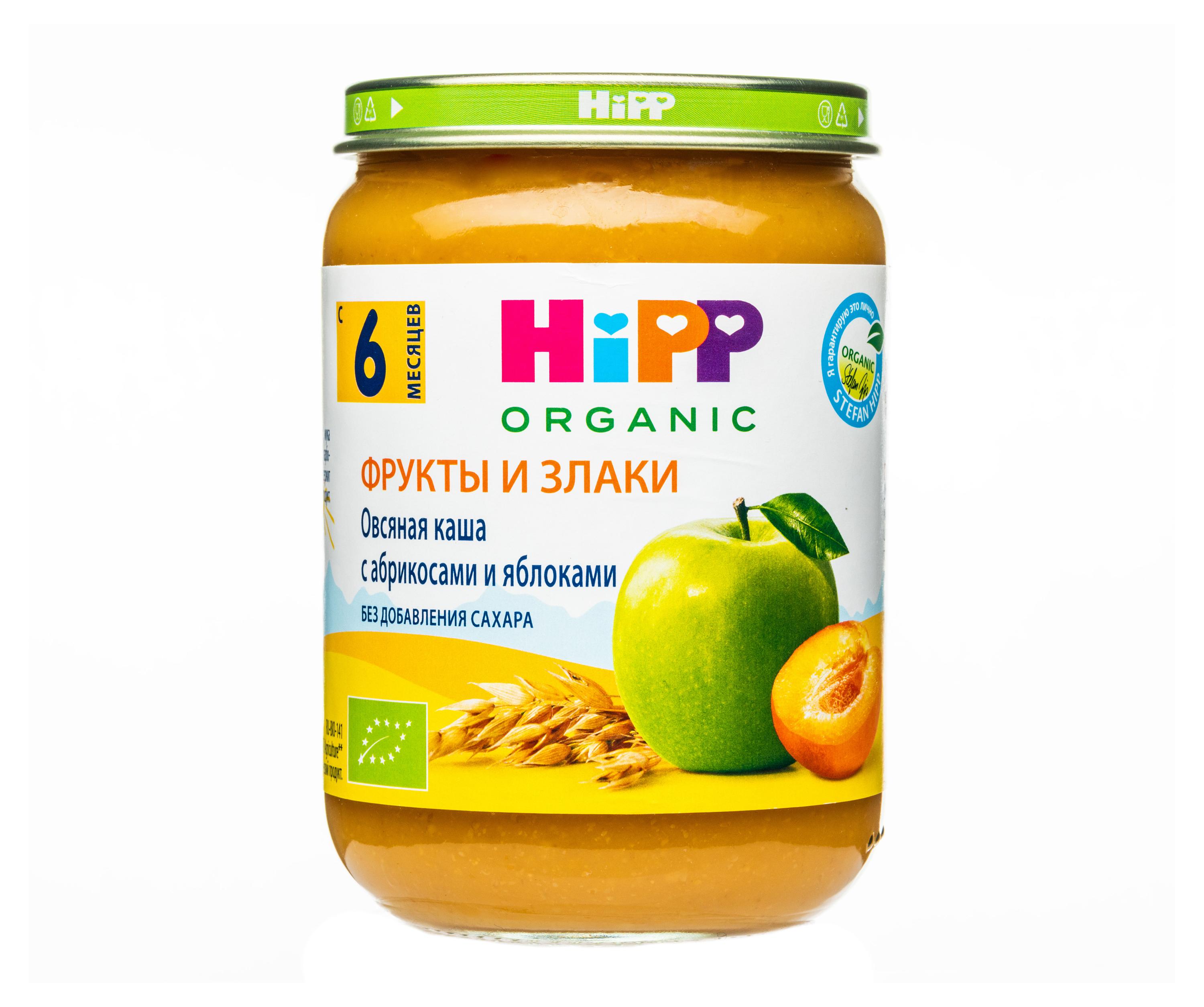 

Каша безмолочная HiPP Овсяная с абрикосами и яблоками с 6 мес., 190 г