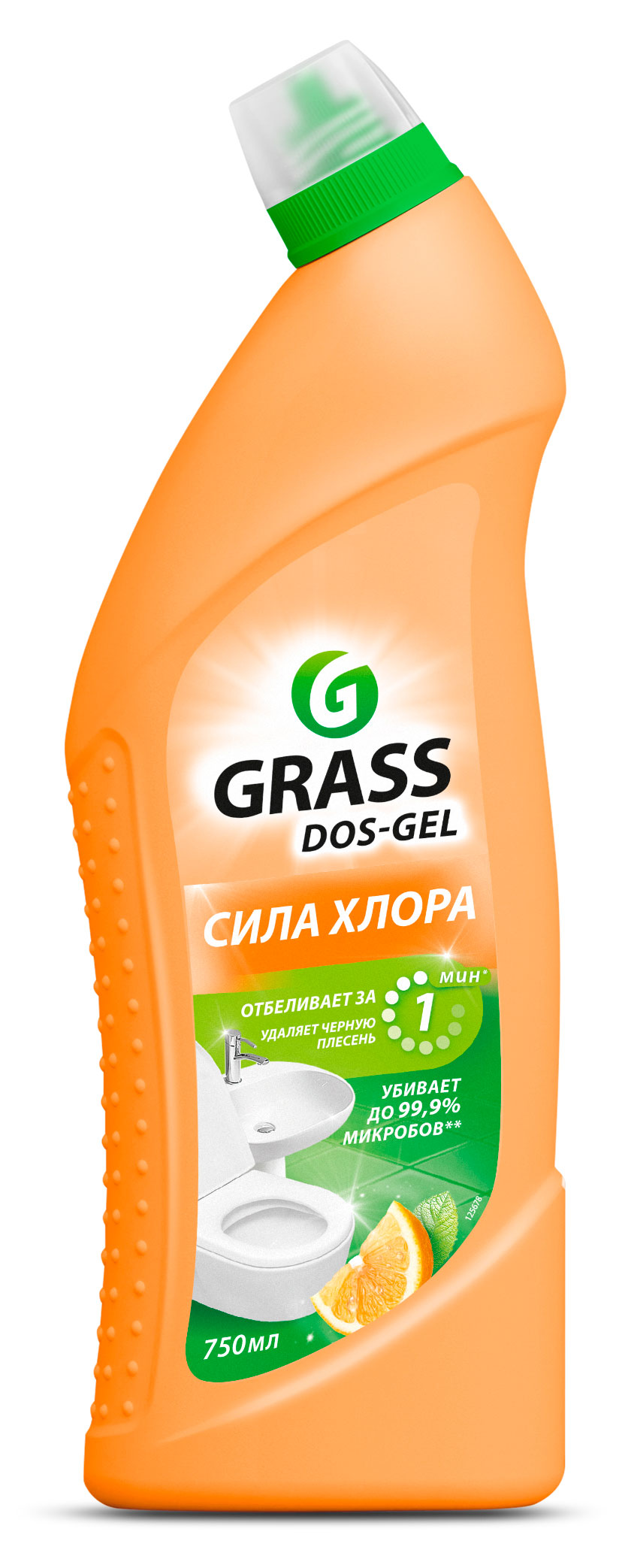 

Гель для чистки сантехники Grass Dos-Gel Сила цитрусов, 750 мл