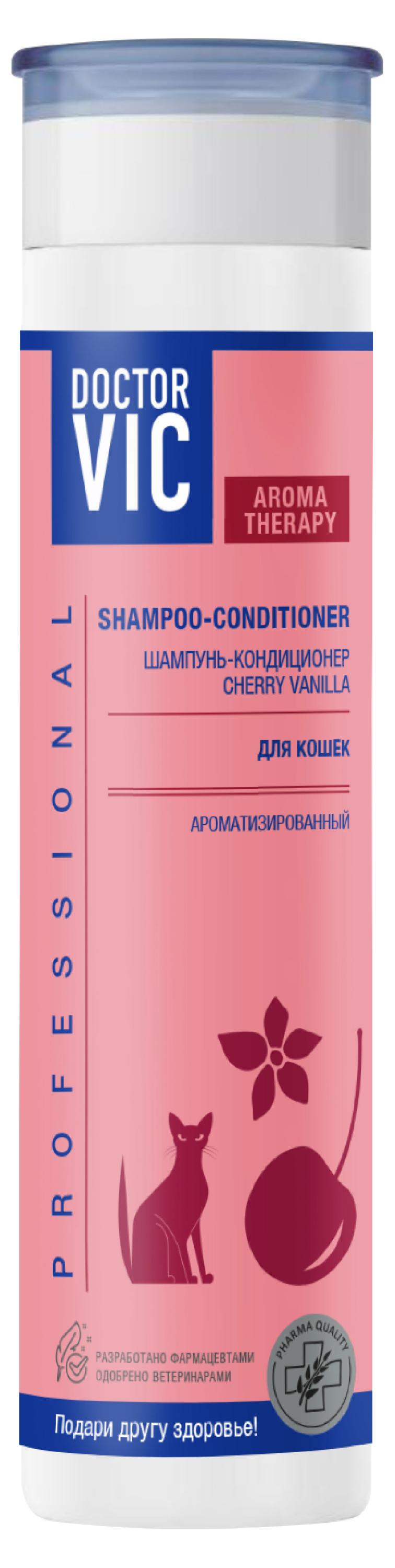 

Шампунь-кондиционер для кошек Doctor VIC cherry vanilla, 250 мл