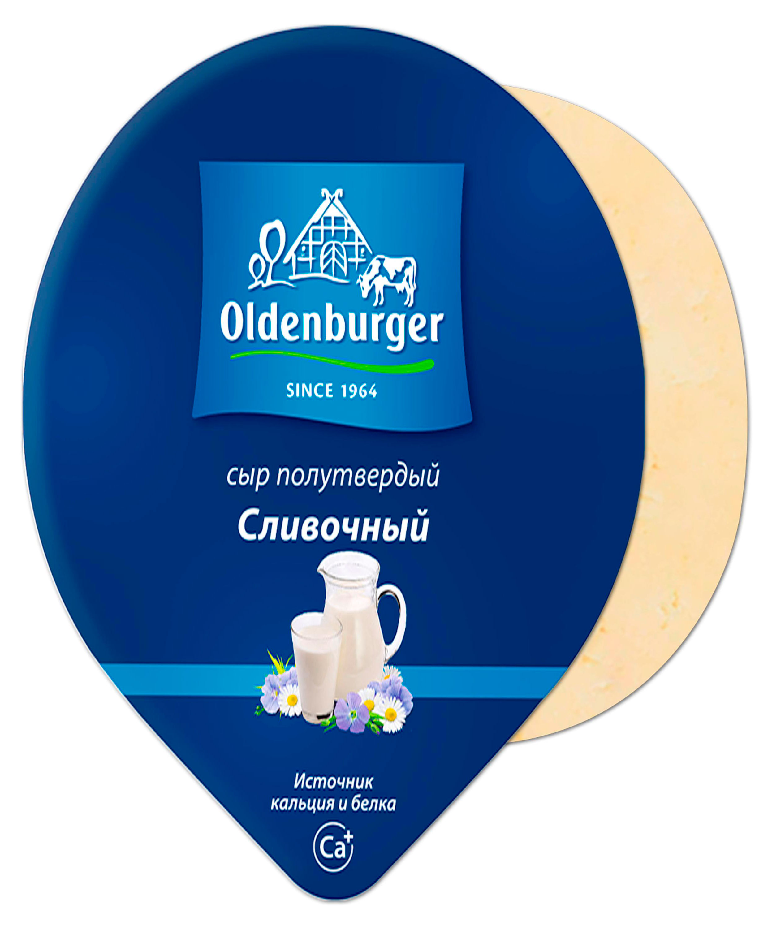 

Сыр полутвердый Oldenburger Сливочный кусок 45% БЗМЖ, 350 г