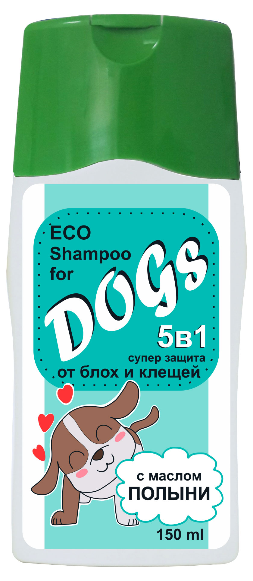 

Шампунь для собак Русский Чемпион ECO от блох и клещей с маслом полыни, 150 мл