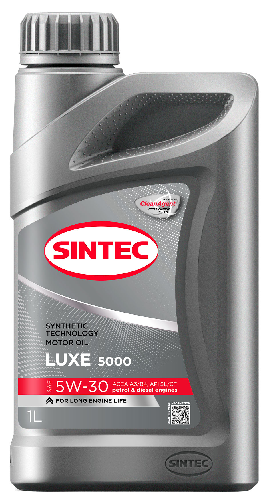 

Масло моторное Sintec 5000 5W-30 A3/B4 SL/CF полусинтетическое, 1 л