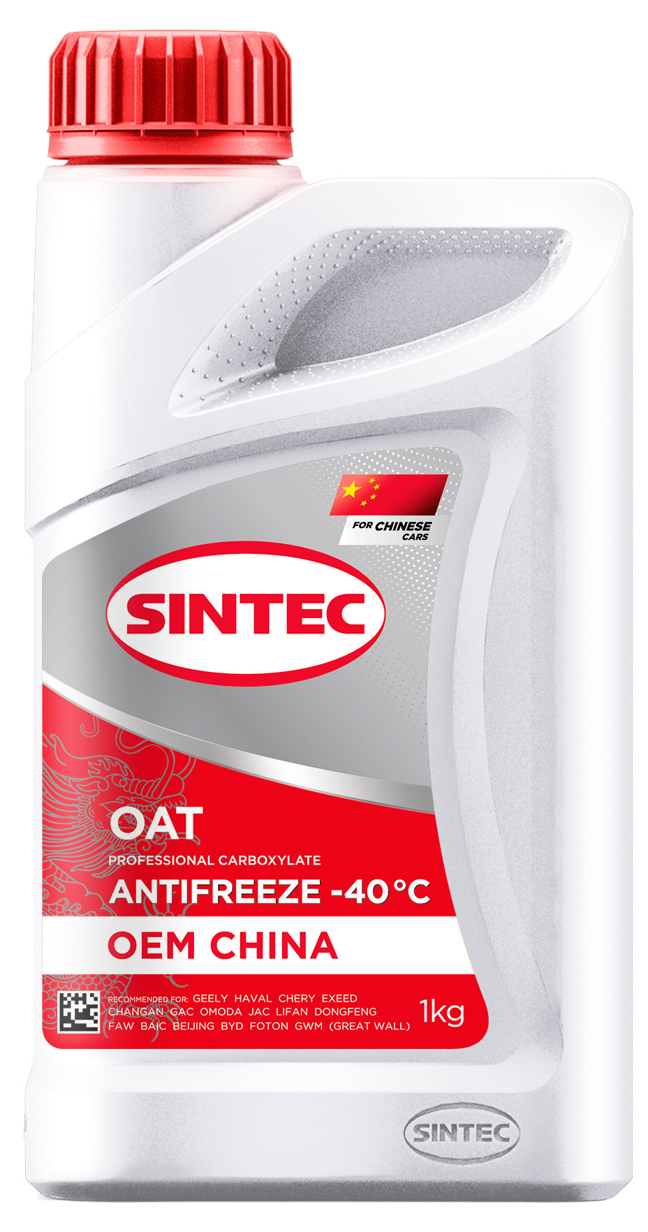 

Антифриз Sintec OEM China OAT RED -40, 1 кг