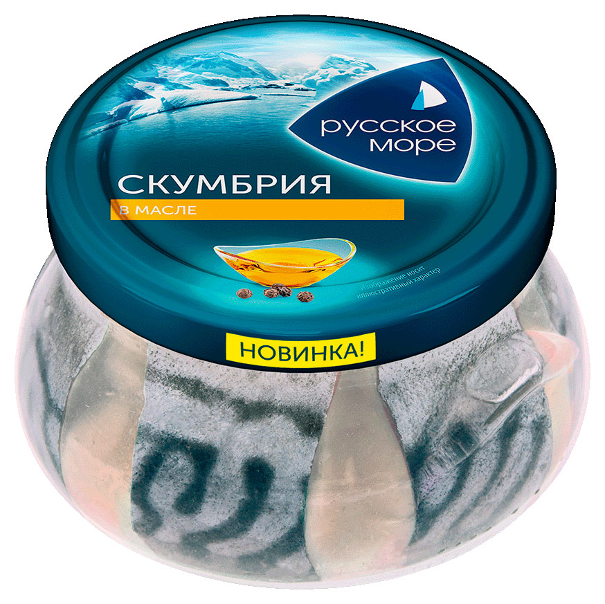 

Скумбрия слабосоленая Русское море в масле филе-кусочки, 260 г