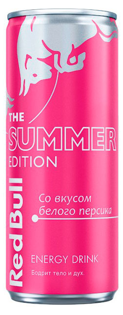 Изображение товара Напиток энергетический Red Bull The Summer Edition со вкусом белого персика, 250 мл