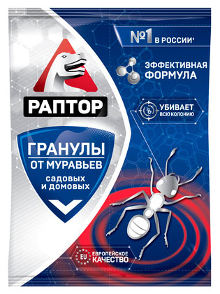 

Средство от муравьев Раптор в гранулах, 100 г