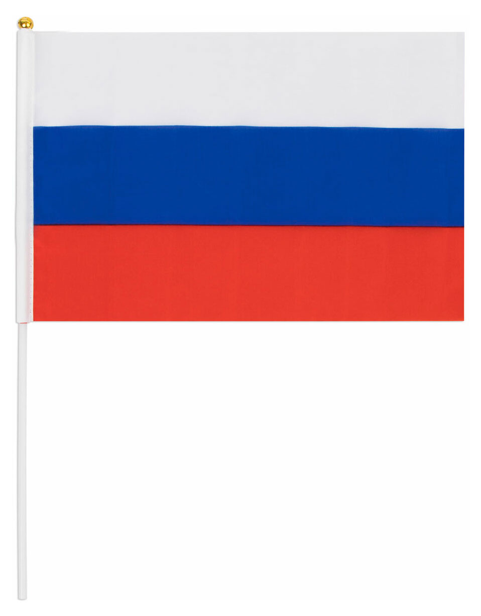 

Флаг России с флагштоком, 20х30 см