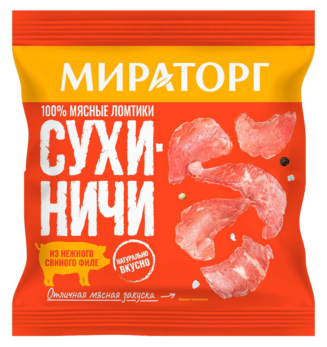 

Сухиничи из свинины Мираторг мясные ломтики, 40 г