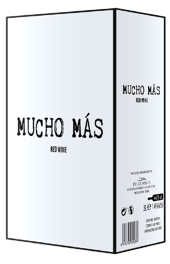 

Вино Mucho Mas Tinto bag-in-box красное полусухое Испания, 3 л,
