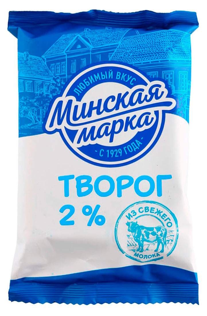 

Творог Минская марка 2% БЗМЖ, 180 г
