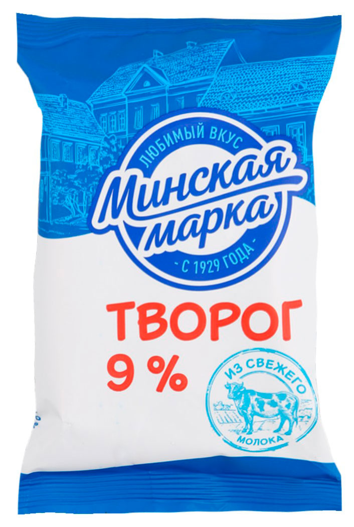 

Творог Минская марка 9% БЗМЖ, 180 г