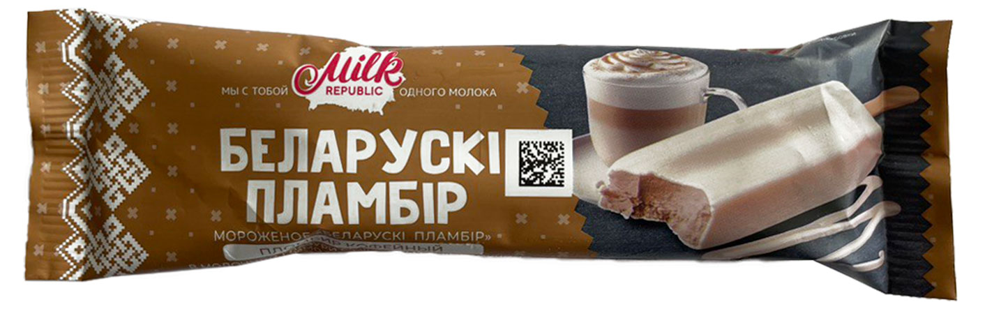 

Мороженое пломбир Milk Republic Эскимо со вкусом кофе капучино, 80 г