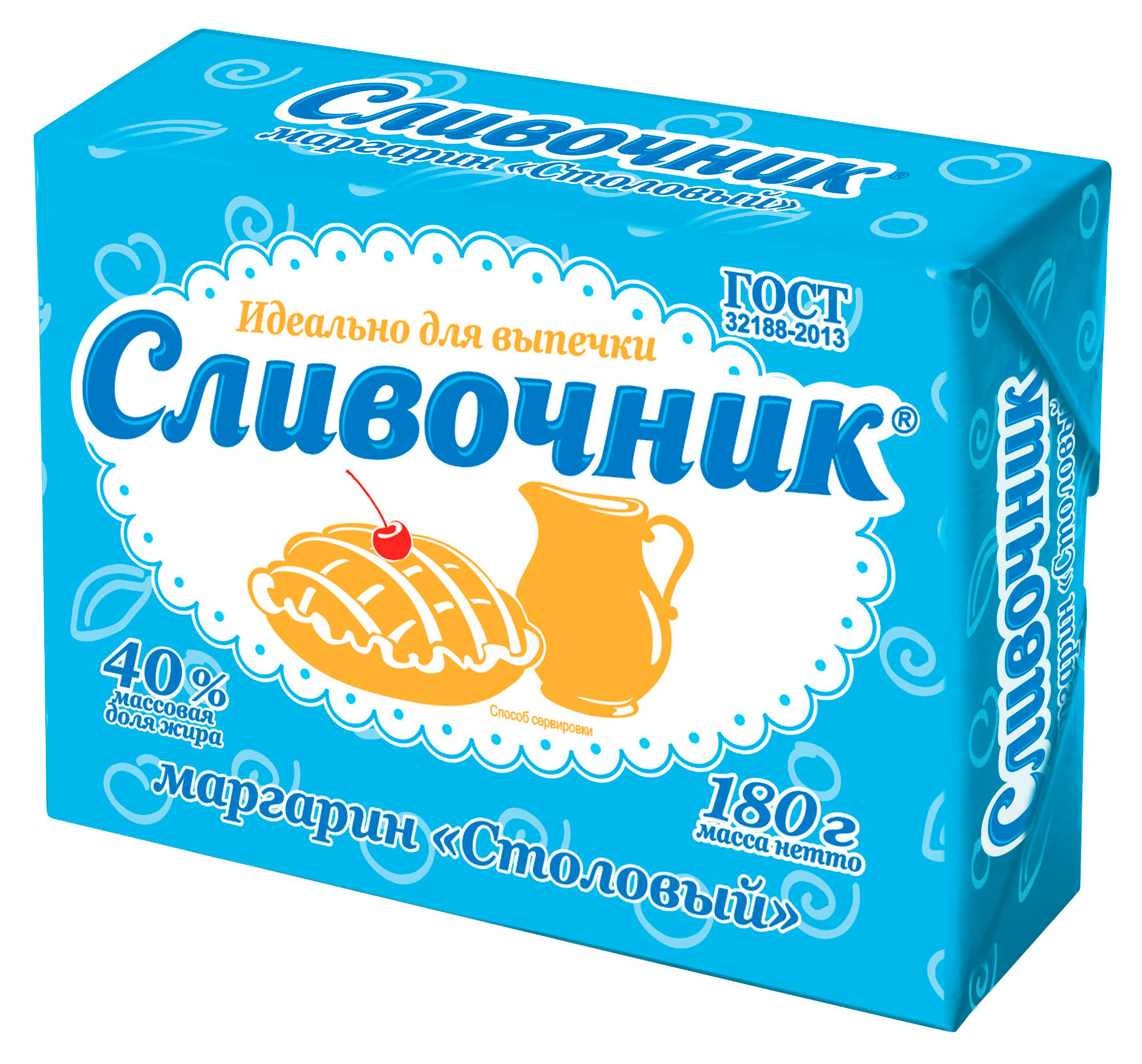 

Маргарин Сливочник Столовый 40%, 180 г