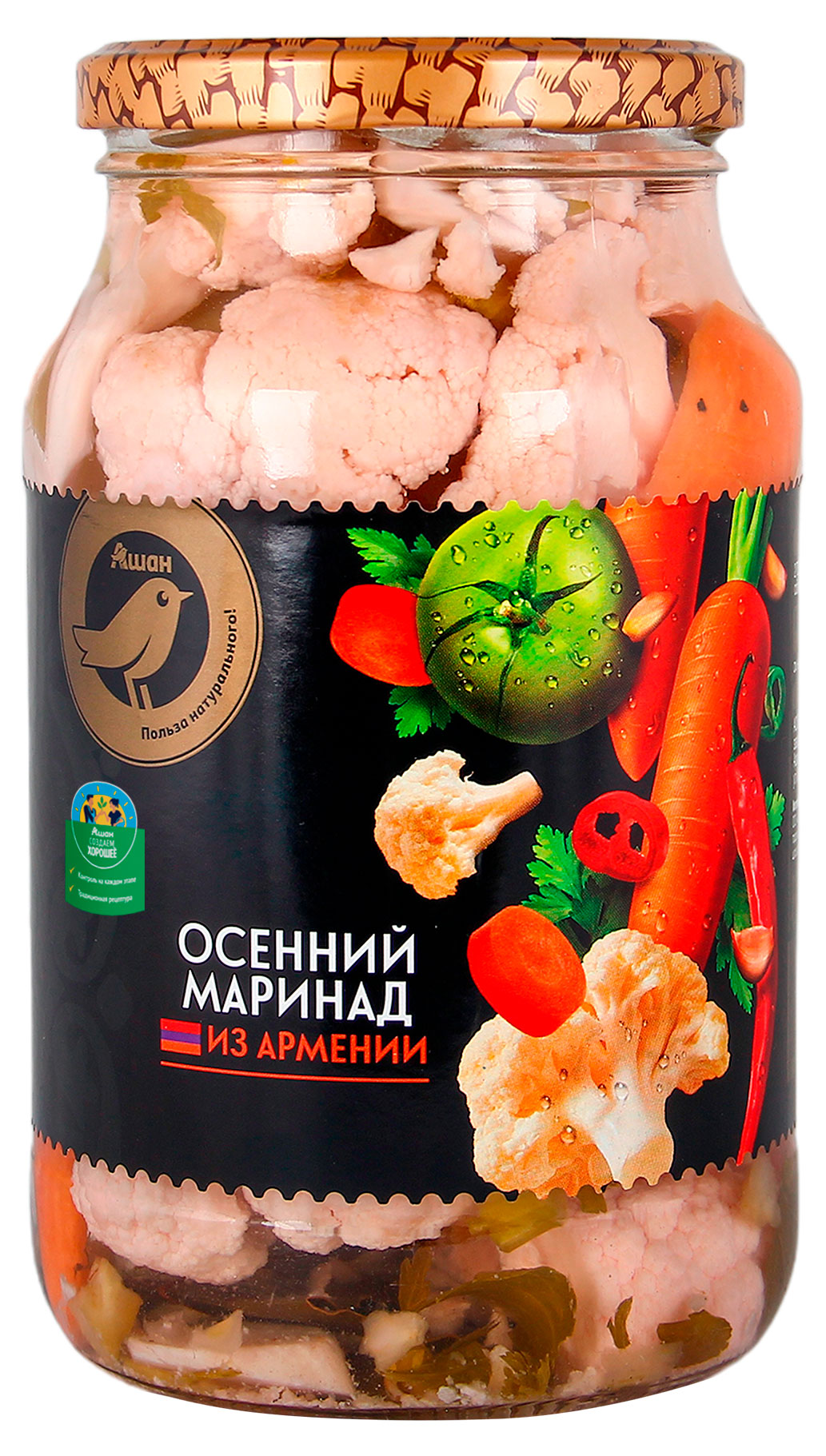 

Маринад АШАН Золотая птица осенний, 950 г