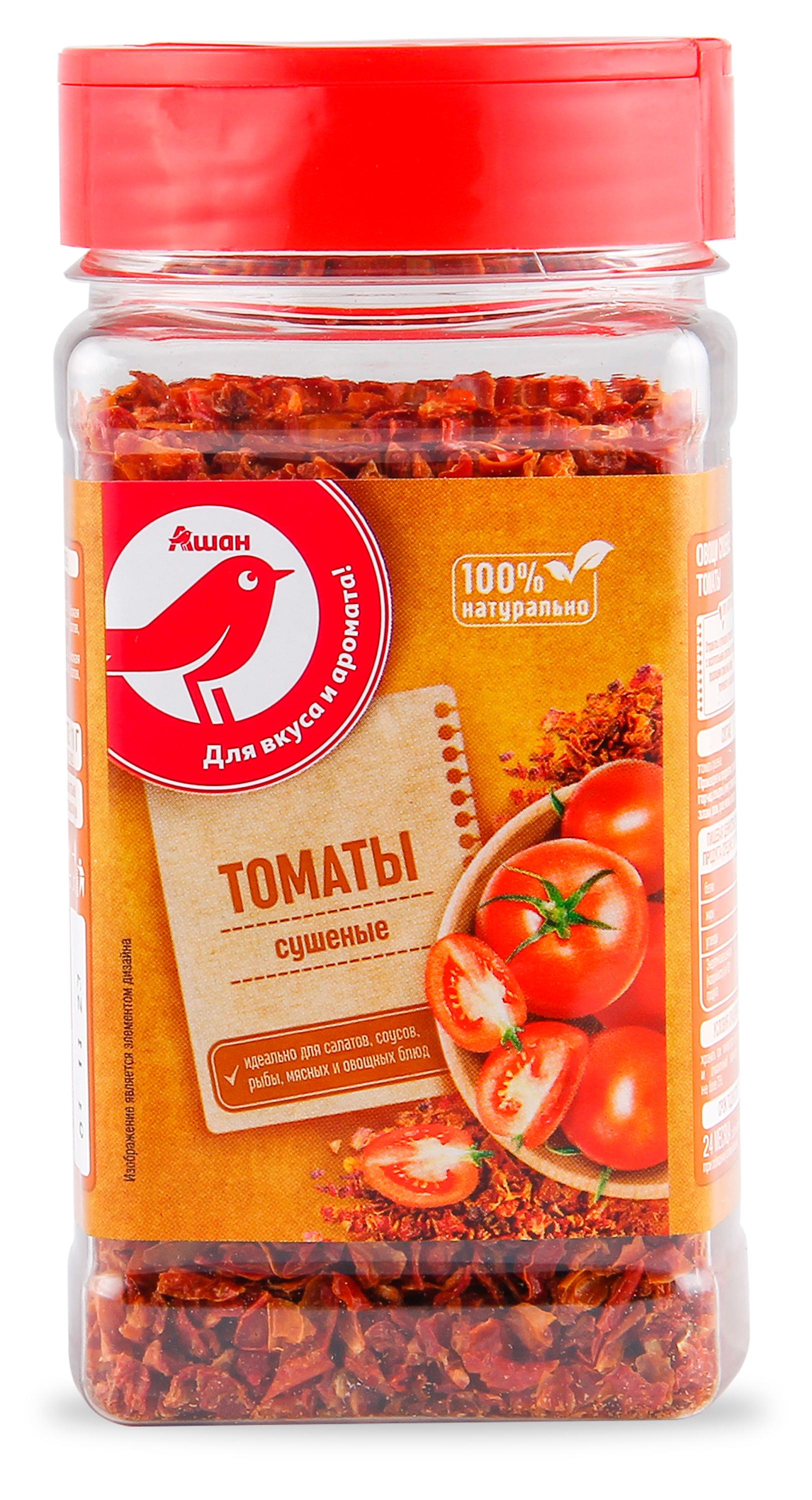 

Томаты АШАН Красная птица сушеные, 110 г