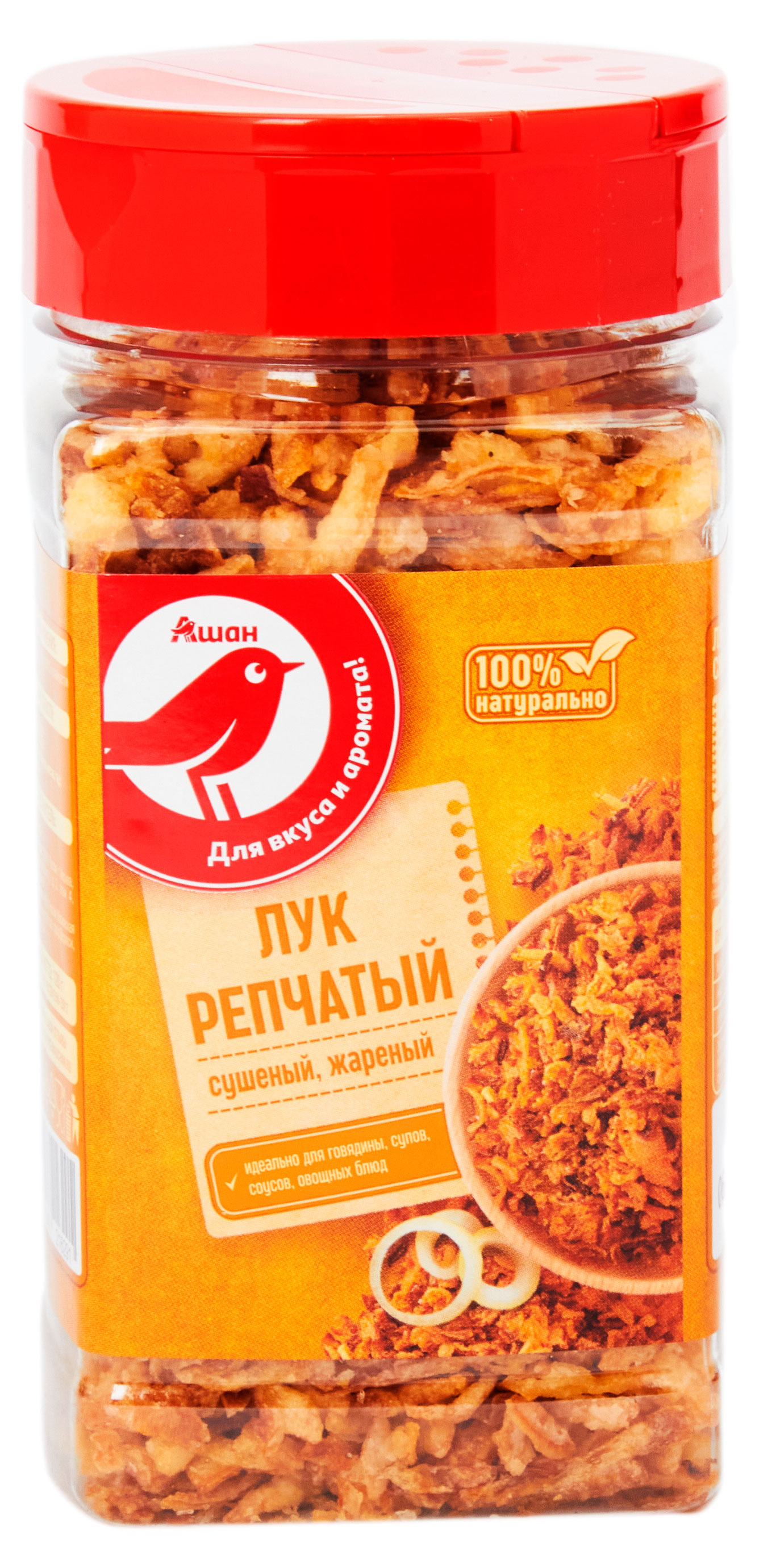

Лук репчатый АШАН Красная птица жареный сухой, 120 г