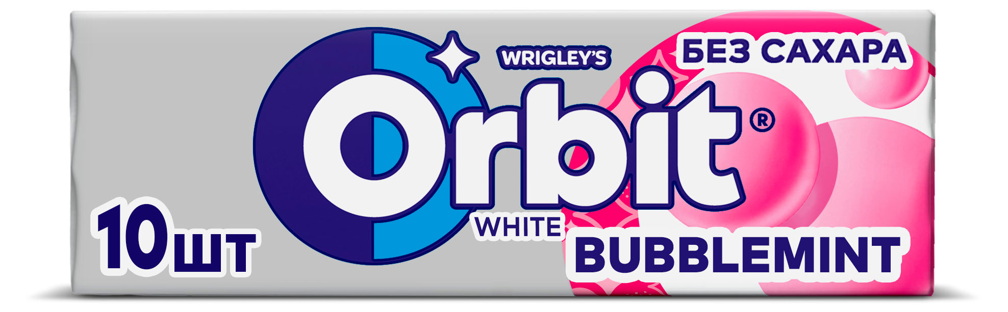 

Резинка жевательная Orbit White Bubblemint без сахара, 13,6 г