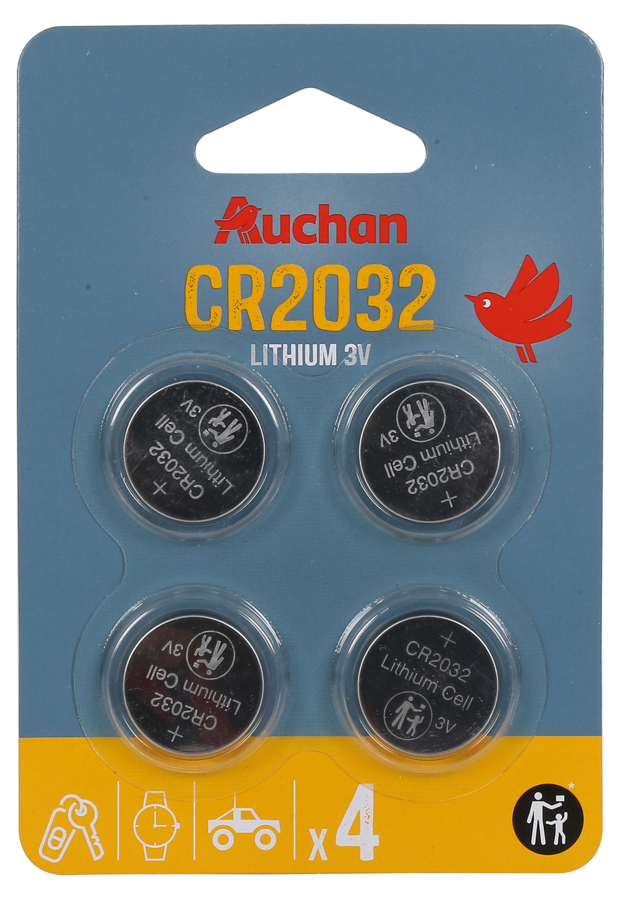 

Батарейка литиевая АШАН Красная птица CR2032, 4 шт