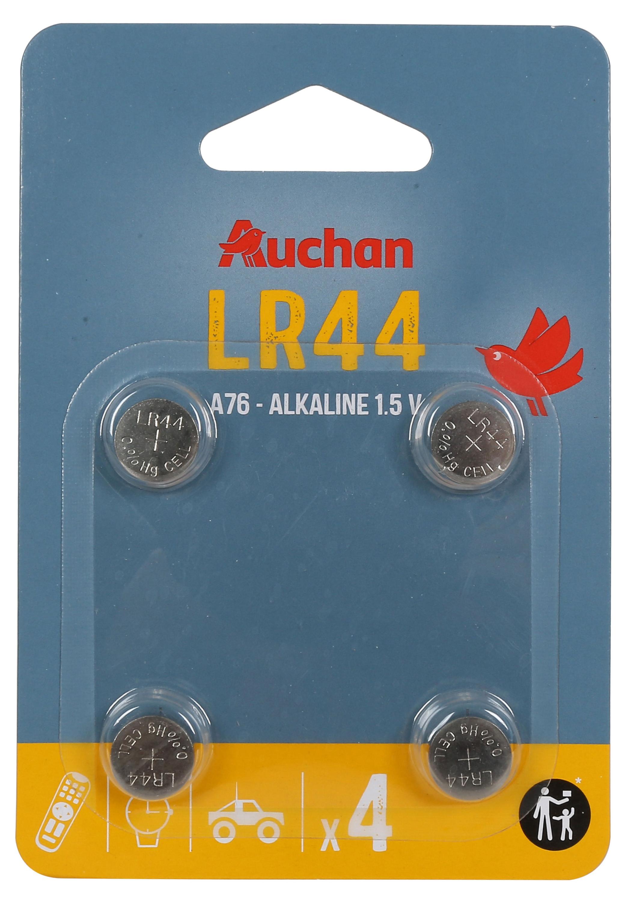 Изображение товара Батарейка алкалиновая АШАН Красная птица LR44, 4 шт