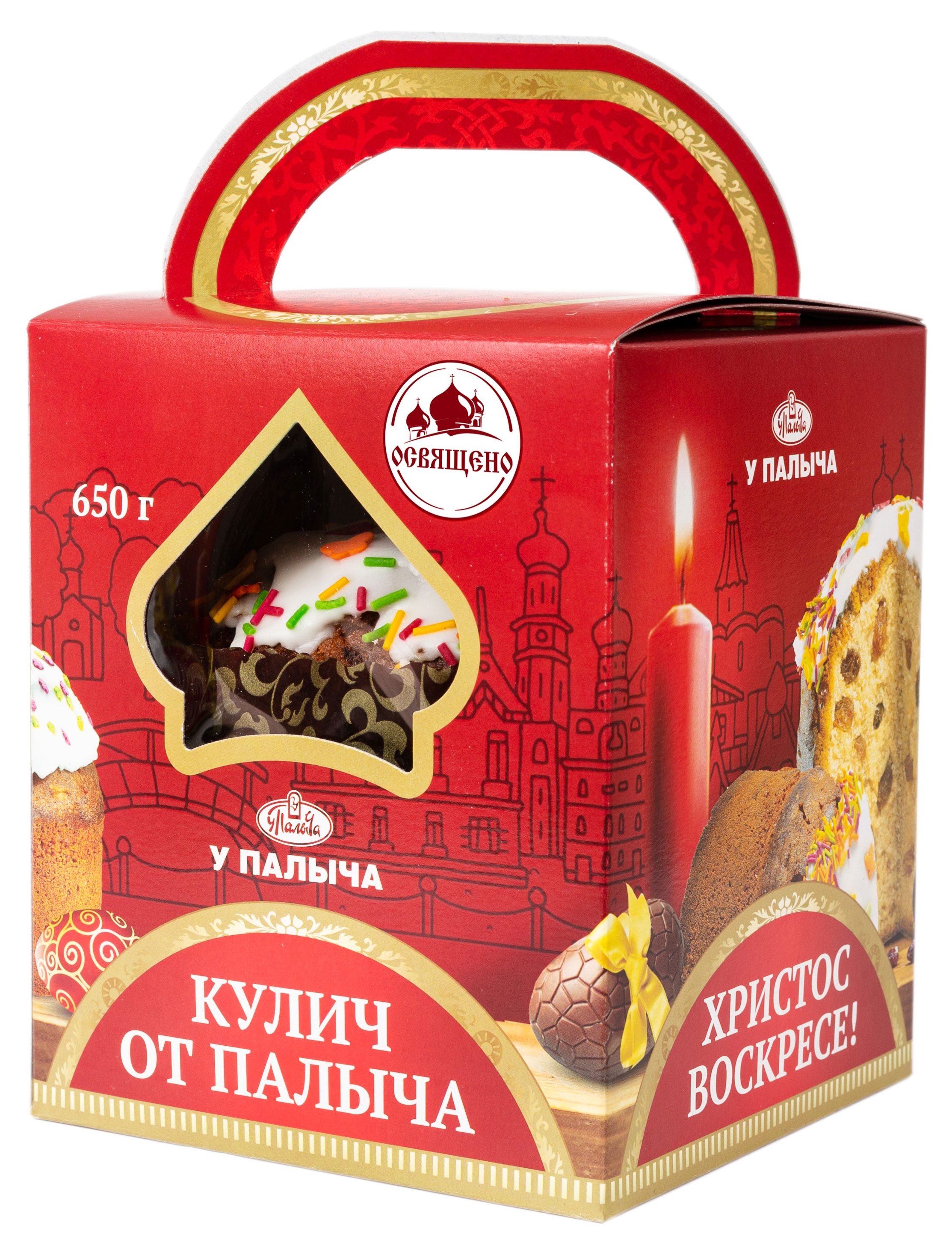 

Кулич пасхальный У Палыча Кекс без глютена, 650 г
