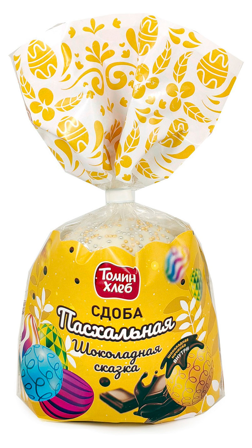 

Кулич пасхальный сдобный Томин Хлеб Кекс Шоколадная сказка, 125 г