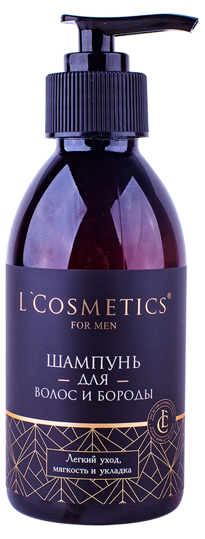

Шампунь для волос и бороды L`Cosmetics Легкий уход, 200 мл