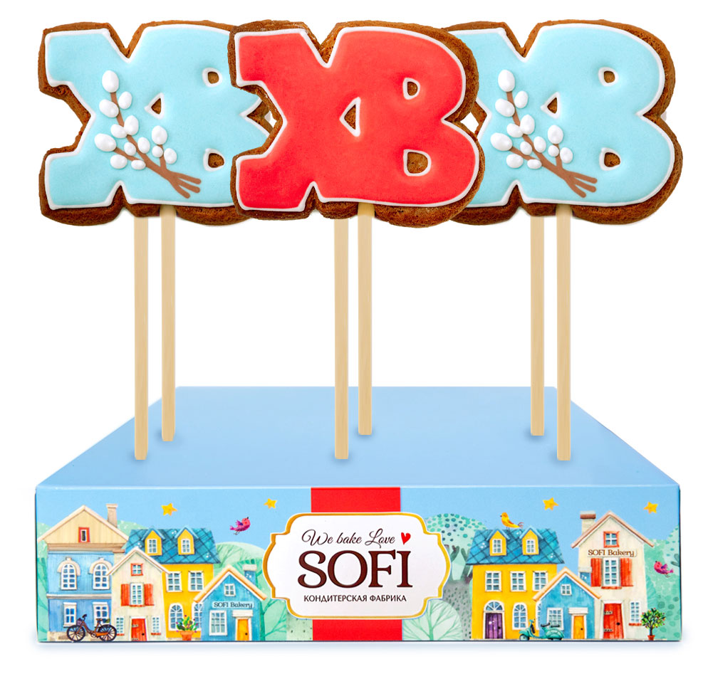 

Пряник имбирный Пекарня Sofi Пасхальная коллекция на палочке, 45 г