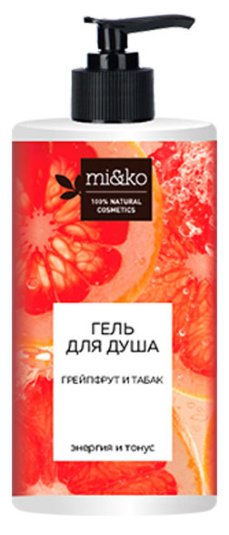 

Гель для душа mi&ko Грейпфрут и табак, 700 мл