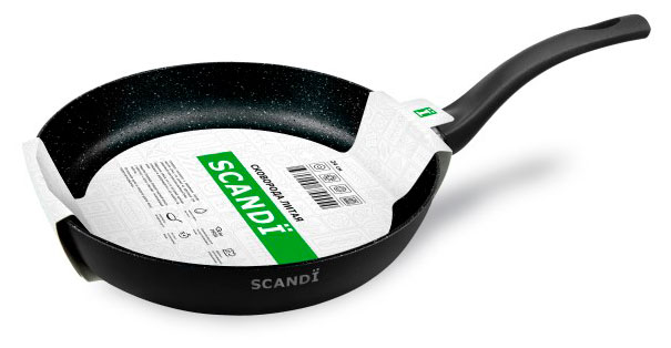 

Сковорода Нева Металл Посуда Scandi литая, 24 см