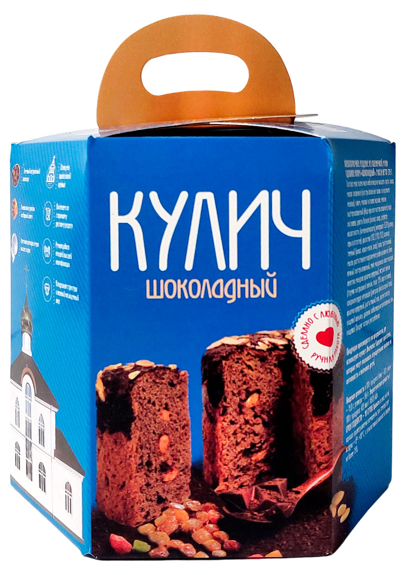 

Кулич пасхальный Рижский хлеб Кекс шоколадный, 375 г