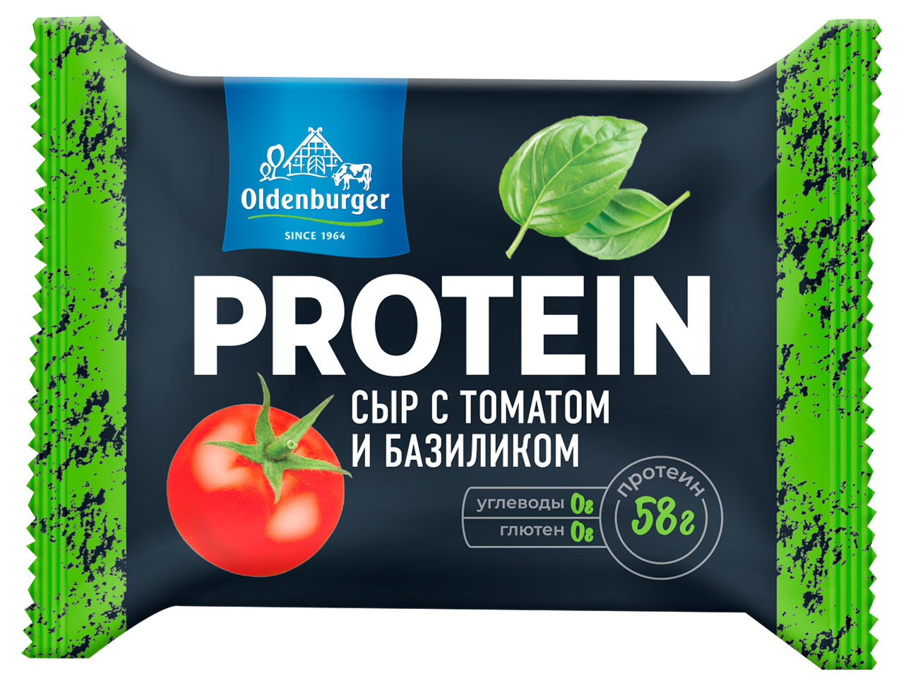 

Сыр протеиновый Oldenburger с томатом и базиликом 30% БЗМЖ, 200 г