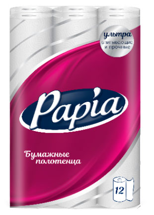

Полотенца бумажные Familia трёхслойные, 12 рулонов
