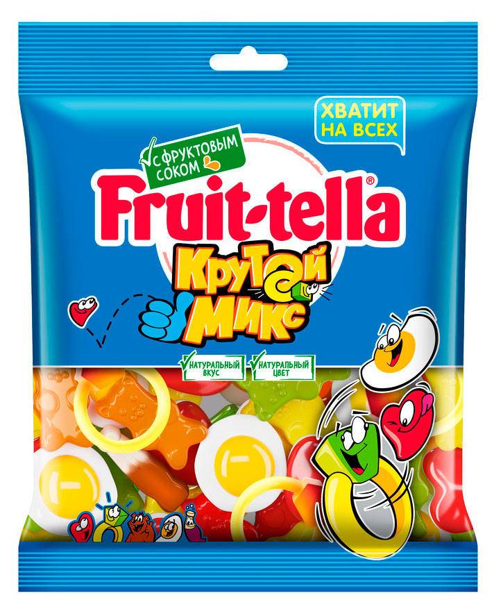 

Мармелад Fruittella Крутой микс с фруктовым соком, 300 г