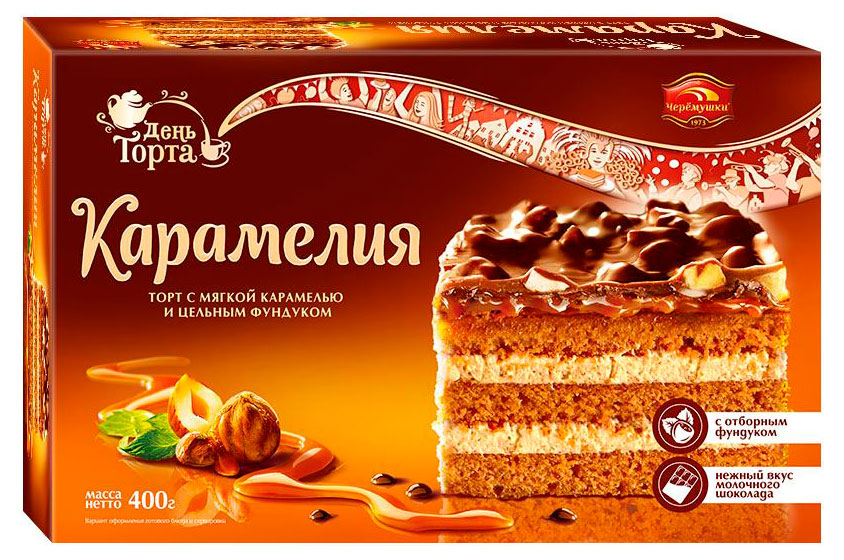 

Торт День торта Карамелия, 400 г