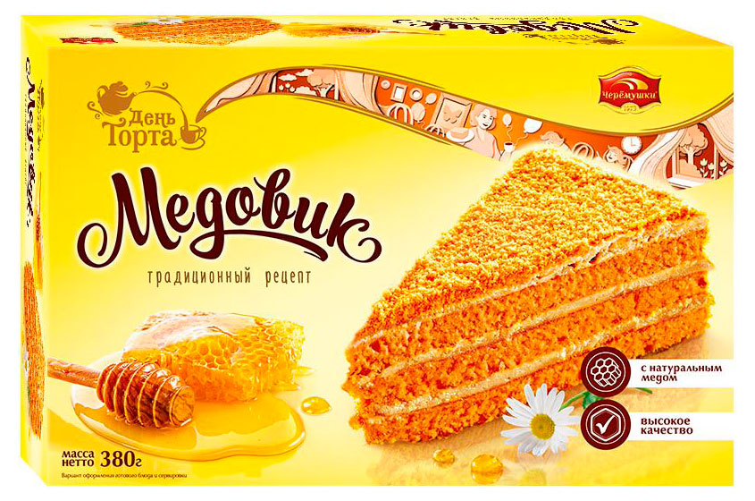 

Торт День торта Медовик, 380 г