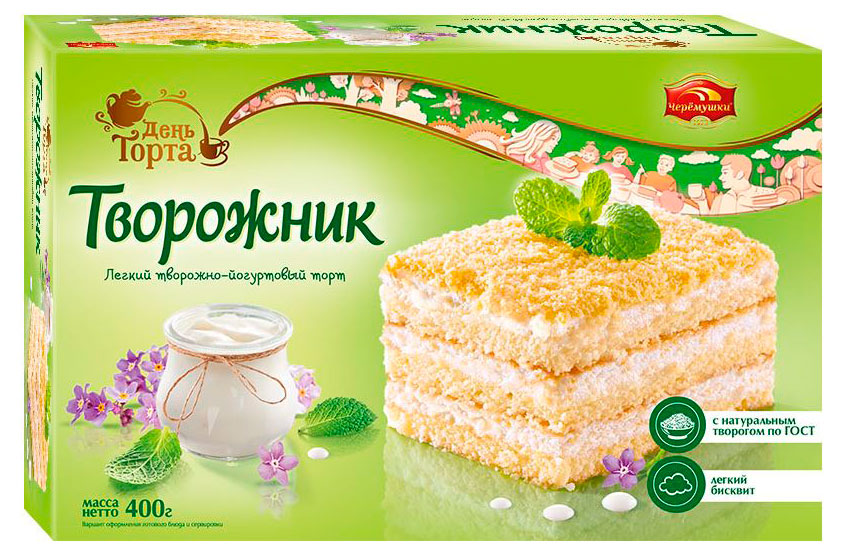 

Торт День торта Творожник, 400 г